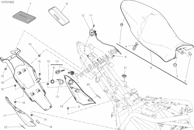 Toutes les pièces pour le Siège du Ducati Monster 797 Thailand USA 2018